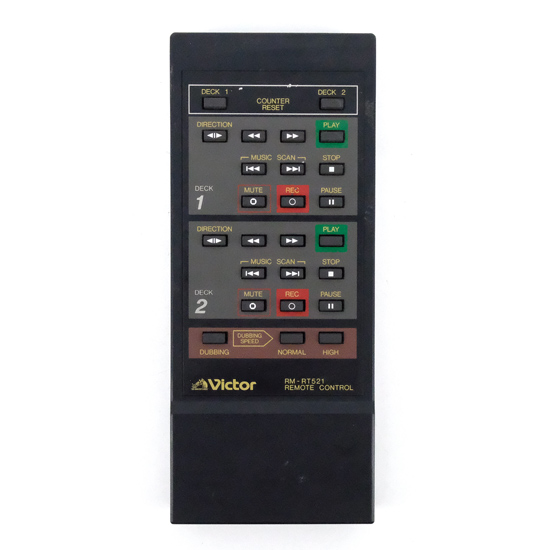 【中古】Victor　オーディオリモコン　RM-RT521