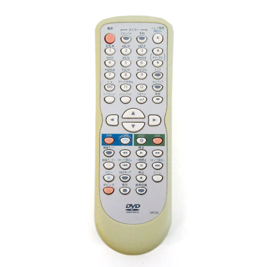 【中古】フナイ　DVDリモコン　NB124