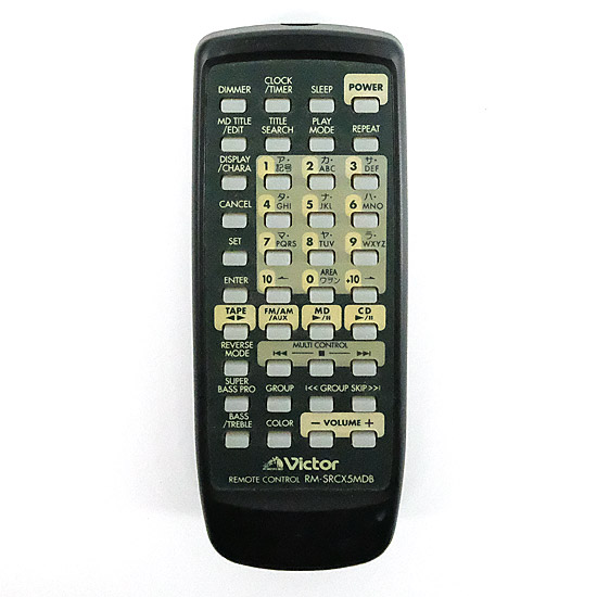 【中古】Victor　オーディオリモコン　RM-SRCX5MDB