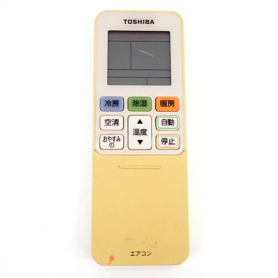 【中古】TOSHIBA　エアコンリモコン WH-TA05EJ　本体いたみ