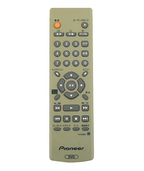 【中古】Pioneer　DVDプレーヤー用リモコン VXX2916