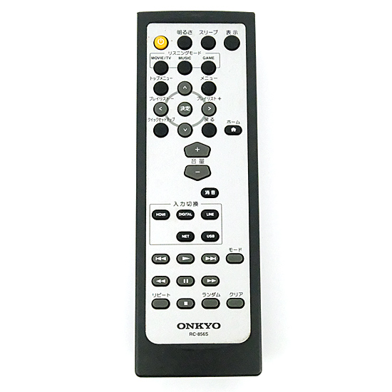 【中古】ONKYO　オーディオリモコン RC-856S