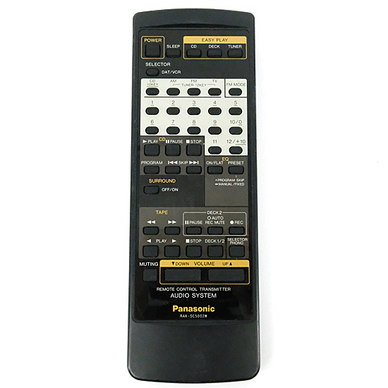 【中古】Panasonic　オーディオリモコン RAK-SC5002W