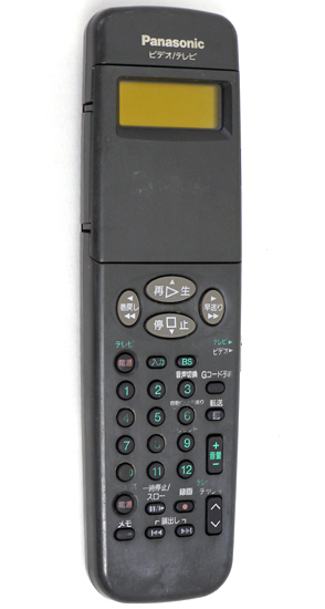 【中古】Panasonic　ビデオリモコン　VEQ1942　電池カバーなし・本体いたみ