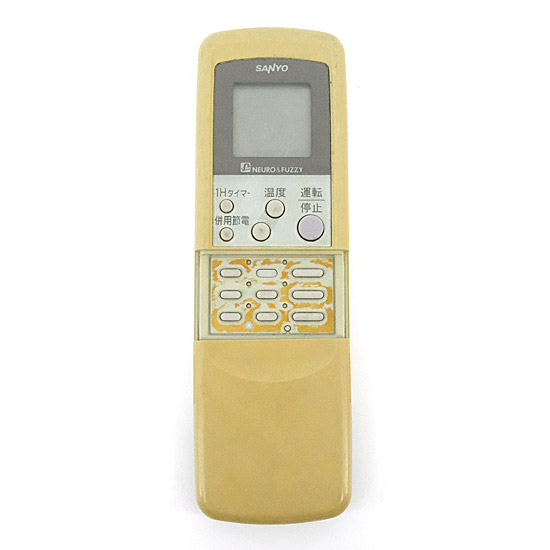 【中古】SANYO製　エアコンリモコン　RCS-VR6B　ボタンパネルなし