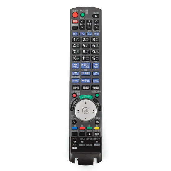 【中古】Panasonic　BD/DVDレコーダー用リモコン　N2QAYB000808　前面カバーなし