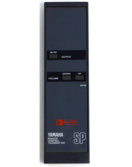 【中古】YAMAHA　オーディオリモコン VJ67790　電池カバーなし