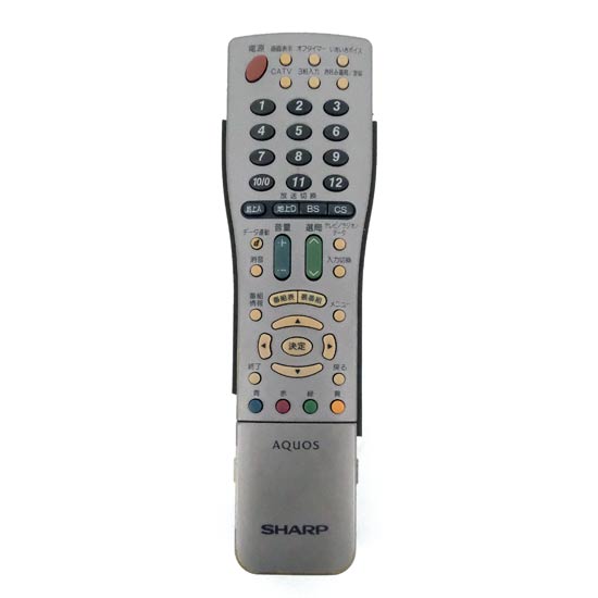 【中古】SHARP製　テレビリモコン　GA410WJSA　本体いたみ