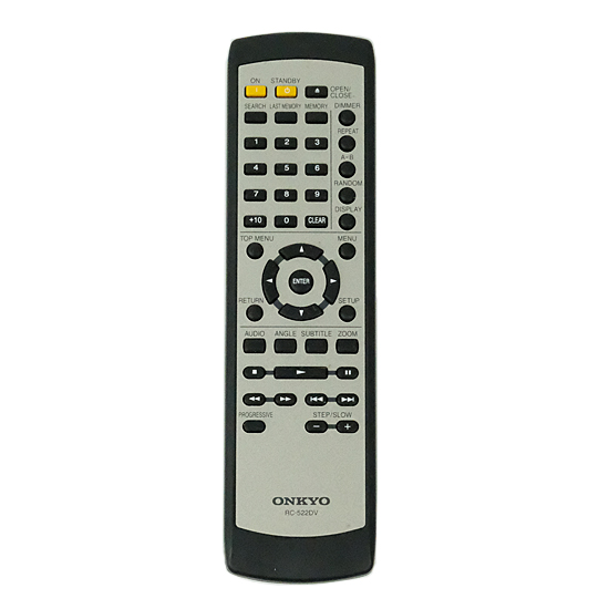 【中古】ONKYO　DVDリモコン　RC-522DV