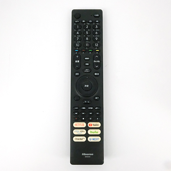 【中古】ハイセンス　液晶テレビ用リモコン　EN3A40