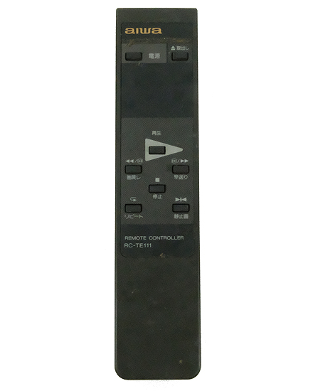 【中古】AIWA　オーディオリモコン　RC-TE111