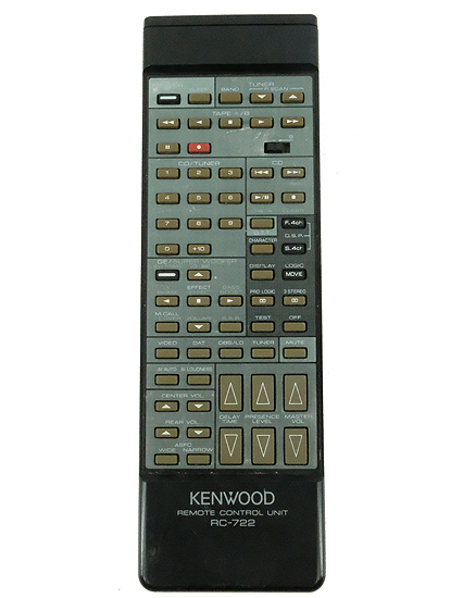 【中古】KENWOOD　オーディオ用リモコン RC-722