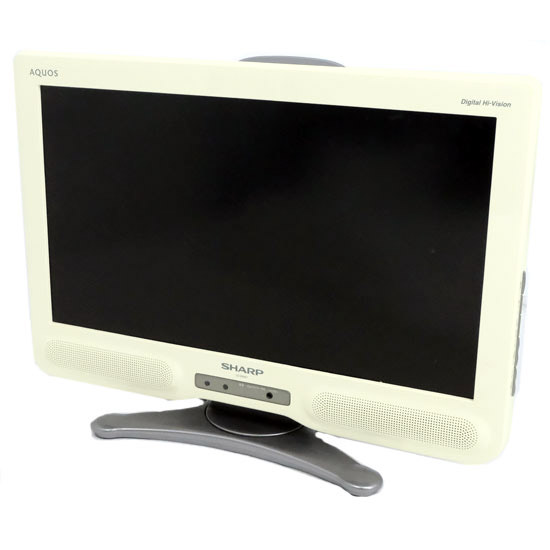 【中古】SHARP　20V型 液晶テレビ AQUOS LC-20NE7-W　ホワイト　リモコンなし　本体いたみ