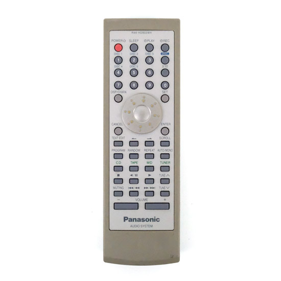 【中古】Panasonic　オーディオリモコン　RAK-HDB02WH