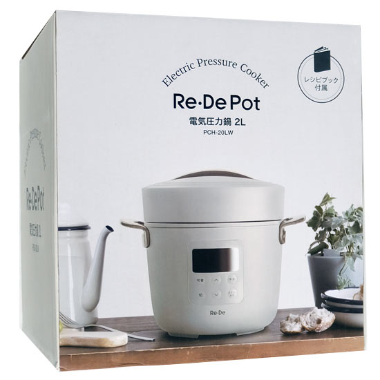 【中古】A-Stage　電気圧力鍋 Re・De Pot　PCH-20LW　ホワイト　未使用