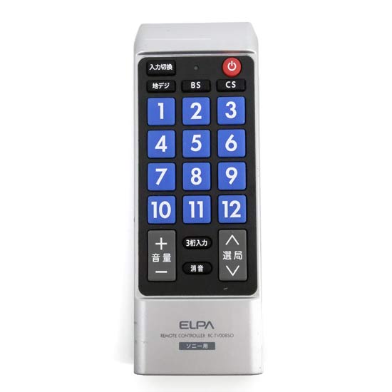 【中古】ELPA　テレビリモコン ソニー(ブラビア)用　RC-TV008SO