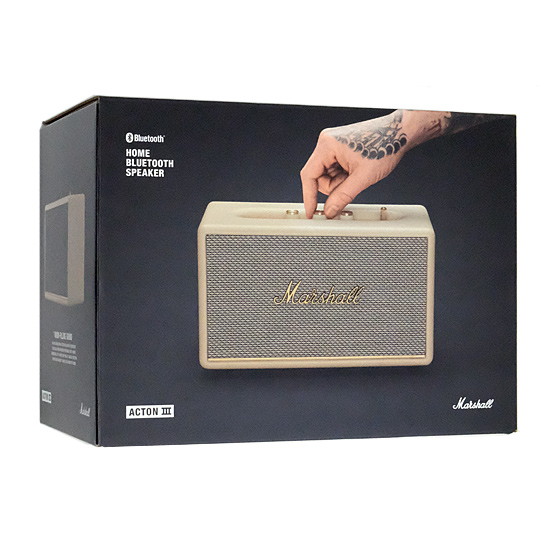 【中古】Marshall　ワイヤレススピーカー Acton III　Cream　未使用