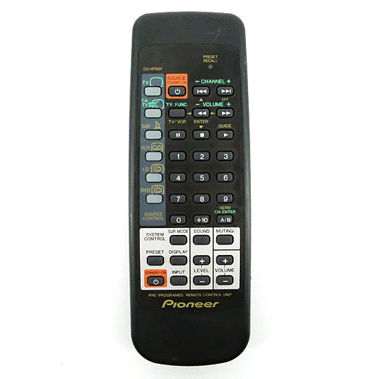 【中古】PIONEER　オーディオリモコン　CU-HT007