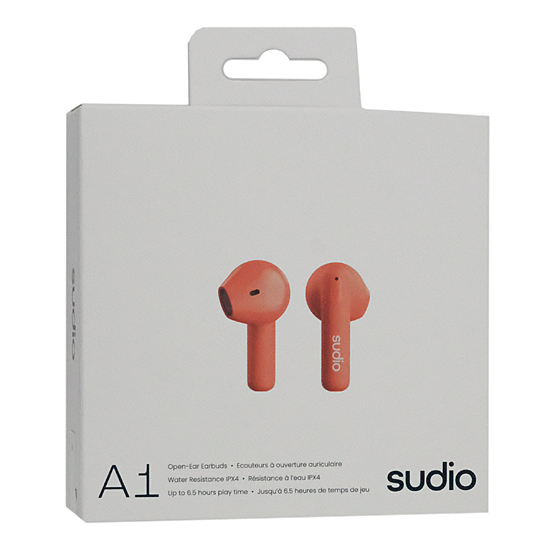 【中古】Sudio　完全ワイヤレスイヤホン Sudio A1　SD-1704　シエナレッド　未使用