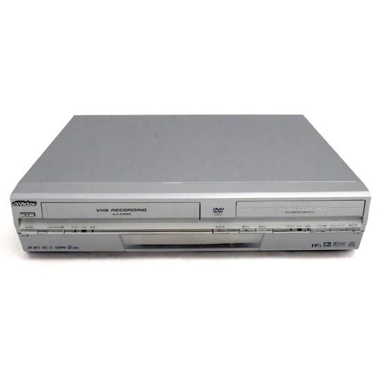 【中古】Victor　VHS&DVDビデオレコーダー 快録LUPIN　DR-MF3　リモコン付き