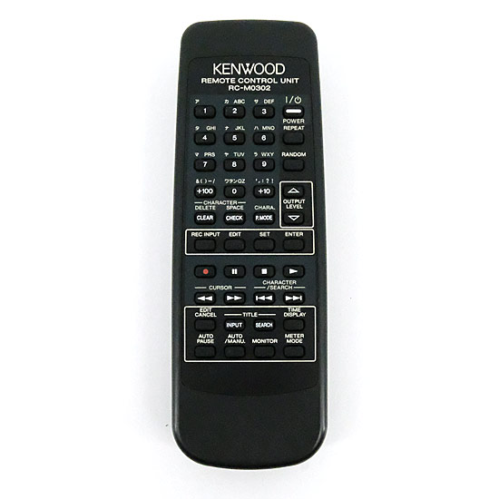 【中古】KENWOOD　オーディオ用リモコン　RC-M0302