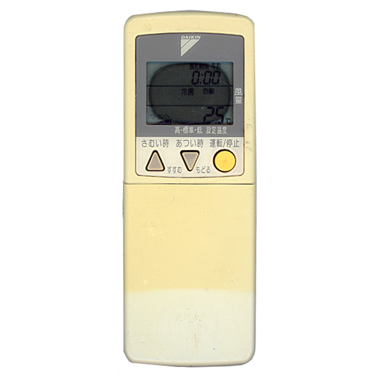 【中古】DAIKIN　エアコンリモコン ARC418A2　液晶画面いたみ