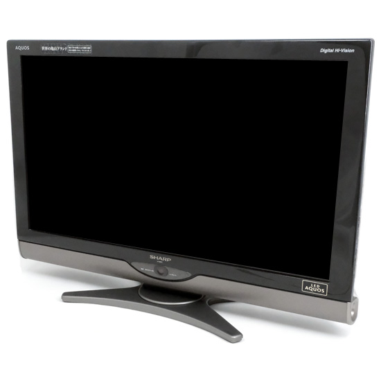 【中古】SHARP　32V型 ハイビジョン液晶テレビ AQUOS　LC-32SC1-B　ブラック　リモコンなし