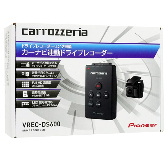 【中古】Pioneer　ドライブレコーダーユニット 212万画素　VREC-DS600　未使用