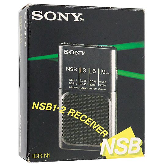 【中古】SONY　ラジオNIKKEI専用ポケッタブルラジオ　ICR-N1 元箱あり