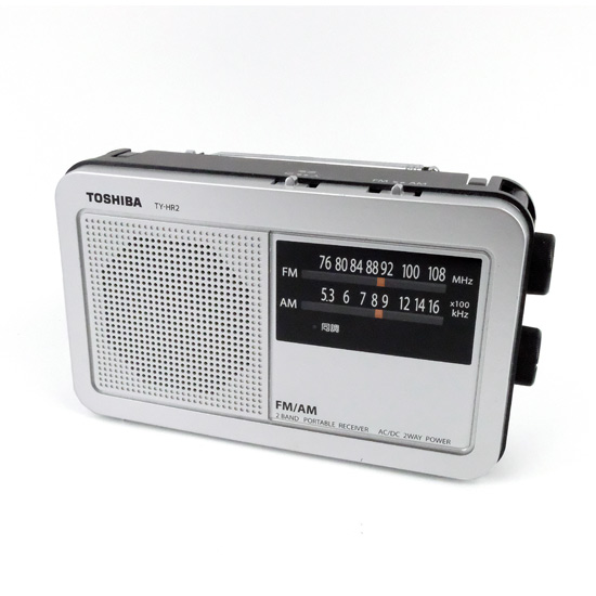 【中古】TOSHIBA　AM/FMラジオ　TY-HR2-S