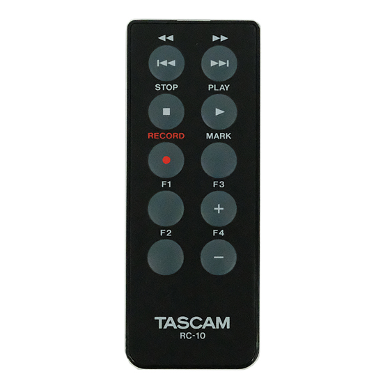 【中古】TASCAM　ワイヤードキット付属リモートコントローラー　RC-10　欠品あり　未使用