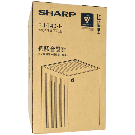 【中古】SHARP　空気清浄機 プラズマクラスター7000　FU-T40-H　グレー　展示品