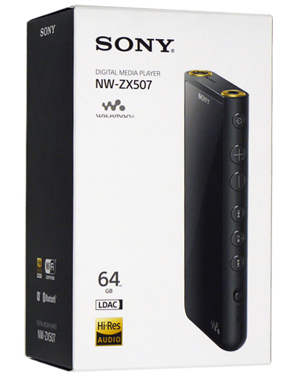 【中古】SONY　ウォークマン ZXシリーズ　NW-ZX507(B)　ブラック/64GB 元箱あり