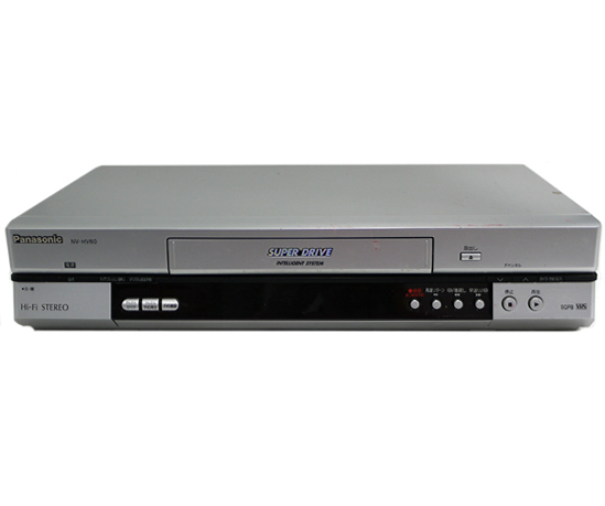 【中古】Panasonic　VHSハイファイビデオ　NV-HV60　リモコン付き　リモコンいたみ
