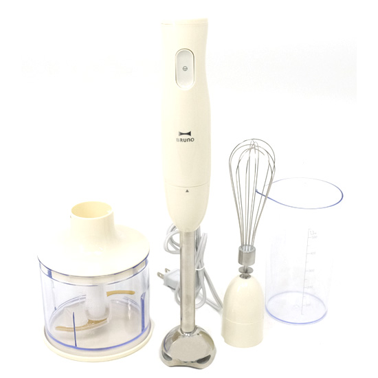 【中古】BRUNO　マルチスティックブレンダー　BOE034-IV　アイボリー　外箱・取扱説明書なし　展示品