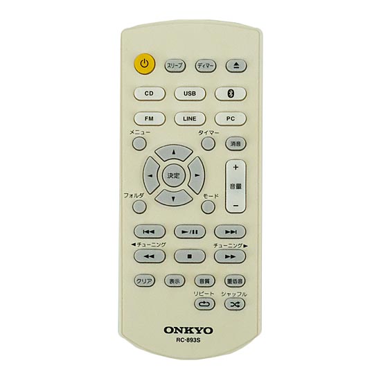 【中古】ONKYO　オーディオリモコン RC-893S