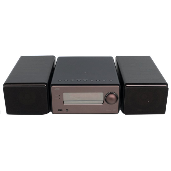 【中古】JVC　コンパクトコンポーネントシステム WOOD CONE　EX-S55-T　ブラウン