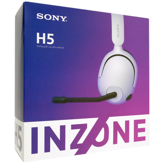 【中古】SONY　ワイヤレスゲーミングヘッドセット INZONE H5　WH-G500-WZ　ホワイト 元箱あり