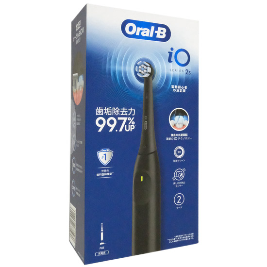 【中古】Braun　電動歯ブラシ オーラルB iO2S　iOS21D90BK　未使用
