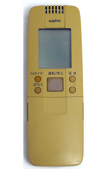 【中古】SANYO製　エアコンリモコン　RCS-VD8A　本体いたみ
