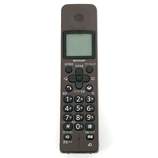 【中古】SHARP　増設子機　JD-KS17　ブラウン　本体のみ