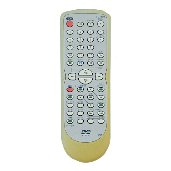 【中古】フナイ　DVDリモコン　NB131　電池カバーなし