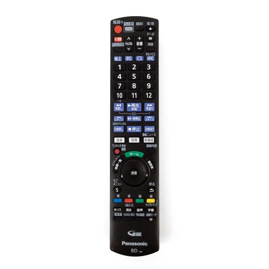 【中古】Panasonic　ブルーレイディスクレコーダー用リモコン　N2QAYB001291