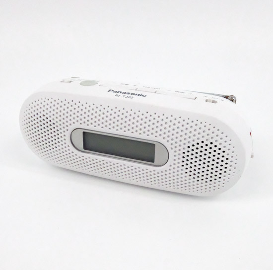 【中古】Panasonic　FM-AM2バンドレシーバー 手回し充電ラジオ　RF-TJ20-W