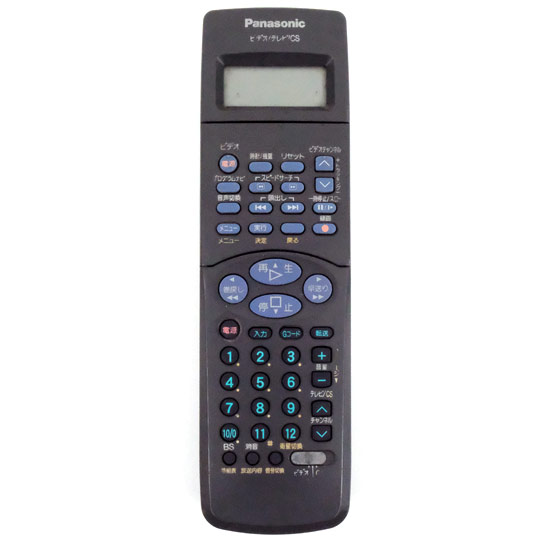 【中古】Panasonic　ビデオリモコン　VEQ2387　本体いたみ