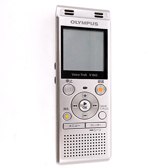 【中古】OLYMPUS　ICレコーダー Voice-Trek V-862 SLV　本体のみ　USB端子カバーなし