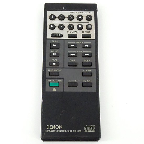 【中古】DENON　オーディオリモコン　RC-1300　電池カバーなし