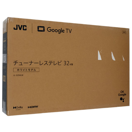 【中古】JVC　32V型チューナーレステレビ　JL-32S4LW　ホワイト　未使用