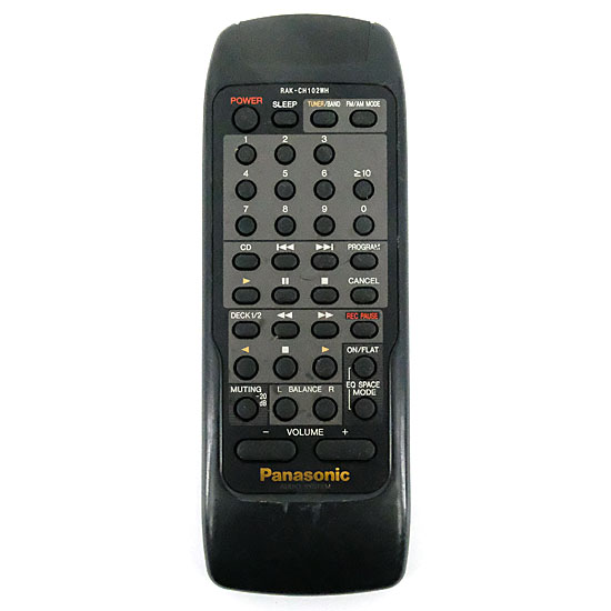 【中古】Panasonic　オーディオリモコン　RAK-CH102WH