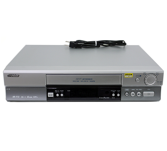 【中古】Victor　VHS Hi-Fi Gコードビデオ　HR-F13　リモコン付き